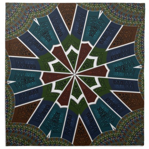 Trendy Sari Style Modern Abstract Pattern Design  Napkin