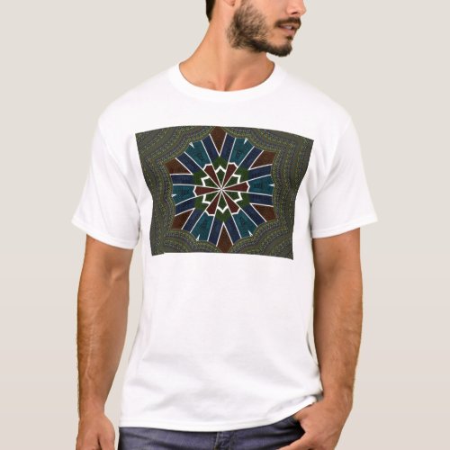 Trendy Sari Style Modern Abstract Pattern Design  T_Shirt