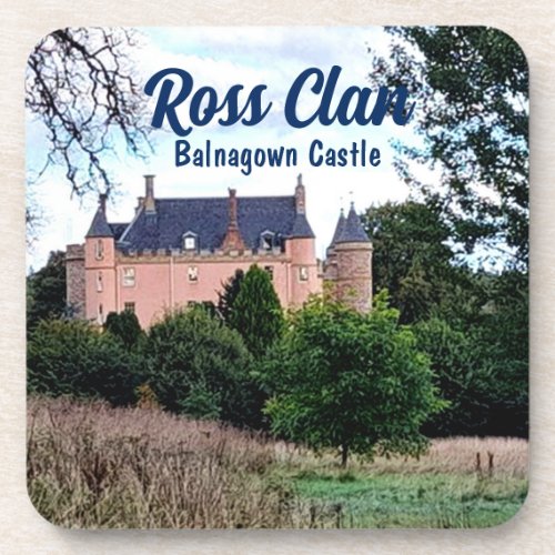 Trendy Scottish Ross Clans Balnagown Castle Beverage Coaster