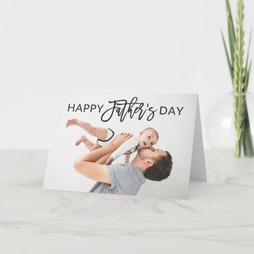 Trendy Script  Fathers Day Card