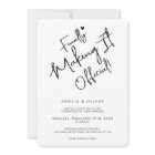 Trendy Script Finally Making It Official Wedding