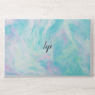 trendy script marble laptop skin