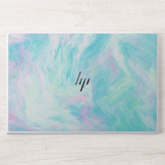  trendy script  marble laptop skin (Front)