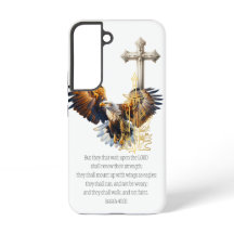 Trendy Scripture Eagle Gold Sword Beige Cross
