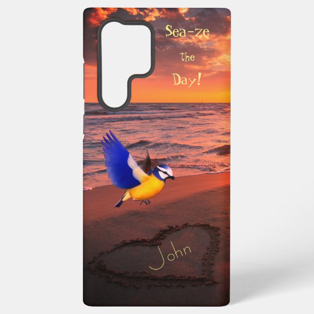 Trendy Sea- Seabird Love  Samsung Galaxy Case (Back)
