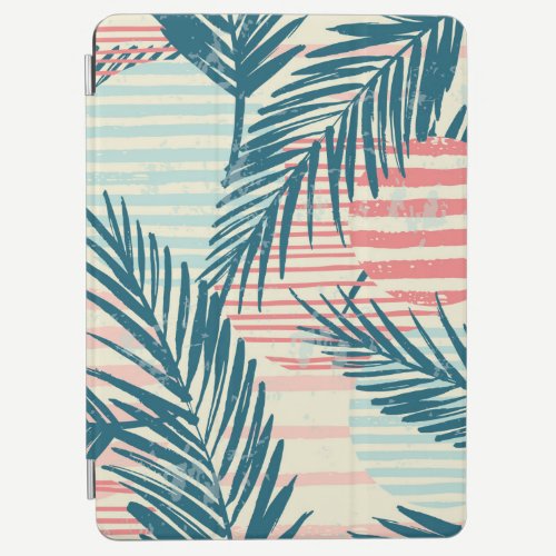 Trendy seamless exotic pattern with palm and hand  iPad air cover
