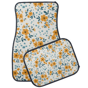 Trendy seamless vintage floral pattern. Endless de Car Floor Mat