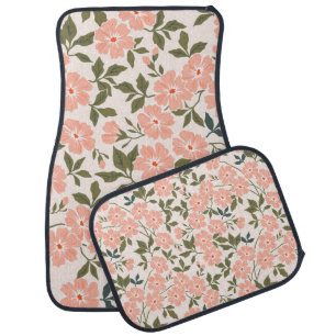 Trendy seamless vintage floral pattern. Endless pr Car Floor Mat