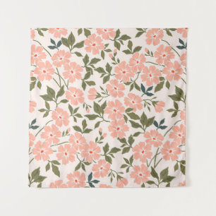 Trendy seamless vintage floral pattern. Endless pr Tapestry