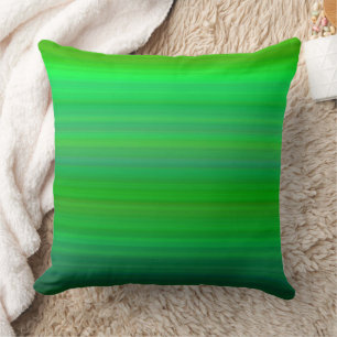 Trendy Shades Of Green Color Noises Throw Pillow
