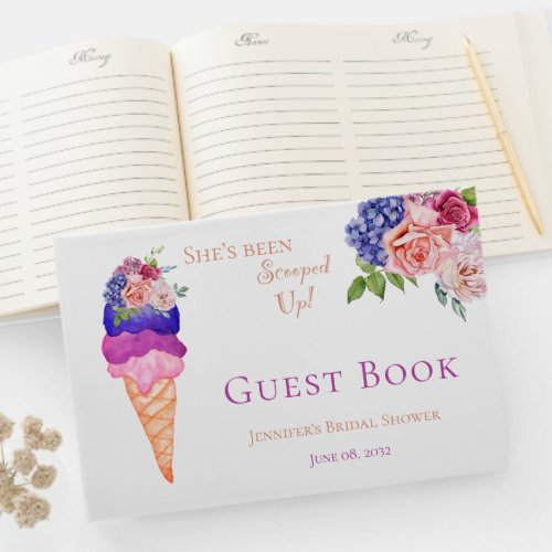 Trendy Shes Scooped Up Ice Cream Bridal Shower Guest Book