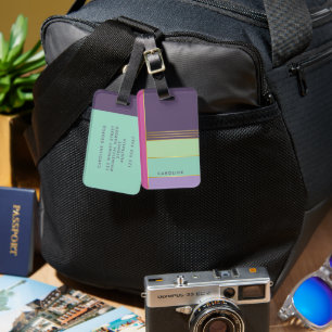 Trendy Simple Chic Stylish Girly Luggage Tag