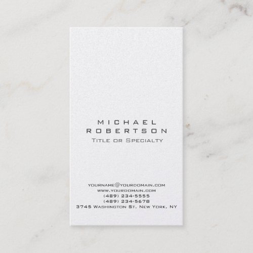 Trendy Simple Clean Elegant Modern Business Card