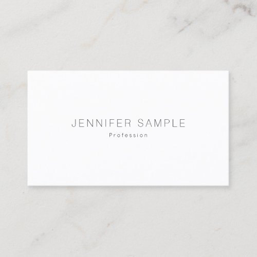 Trendy Simple Design Professional Template Modern Business Card