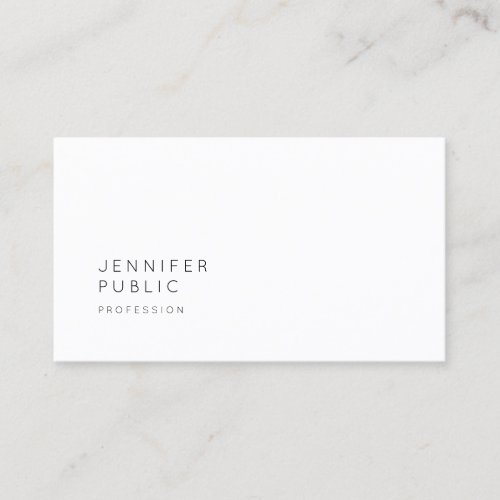 Trendy Simple Elegant Design Professional Template Business Card