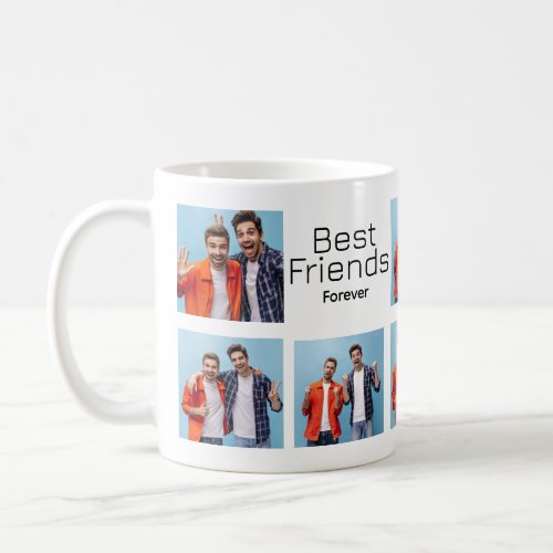 Trendy Simple  Script Best Friends for ever photo  Coffee Mug