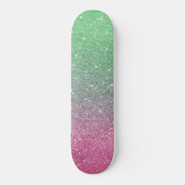trendy skateboard with glitter glitter (Front)