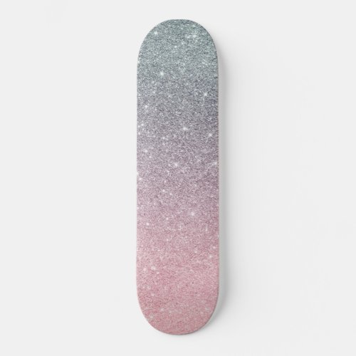 trendy skateboard with glitter glitter