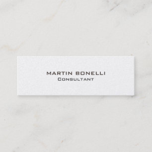 Trendy Skinny Clear Consultant Business Card
