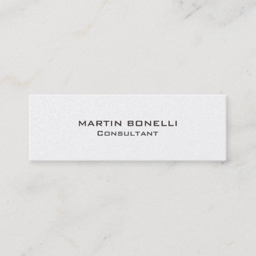 Trendy Skinny Clear Consultant Business Card