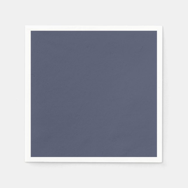 Trendy Slate Blue Gray - Napkins (Front)