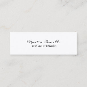 Trendy Slim Special Unique Modern Mini Business Card