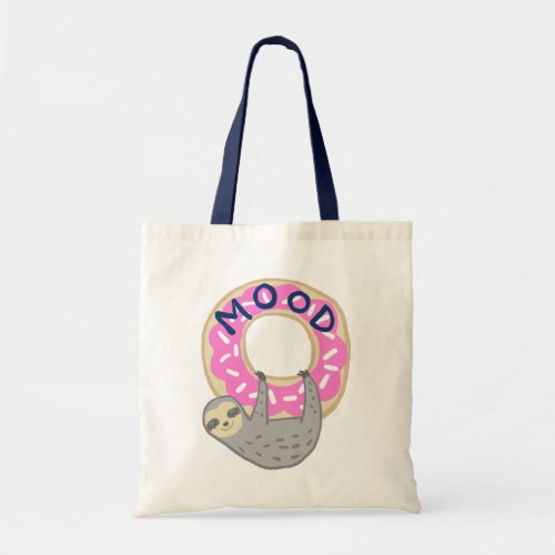 Trendy Sloth  Iced Donut Tote Bag