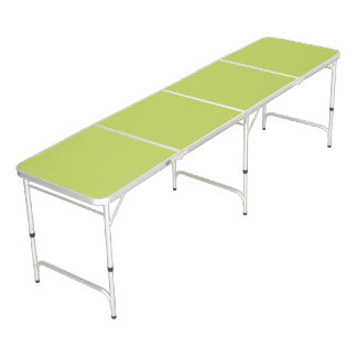 Trendy Soft Chartreuse Beer Pong Table