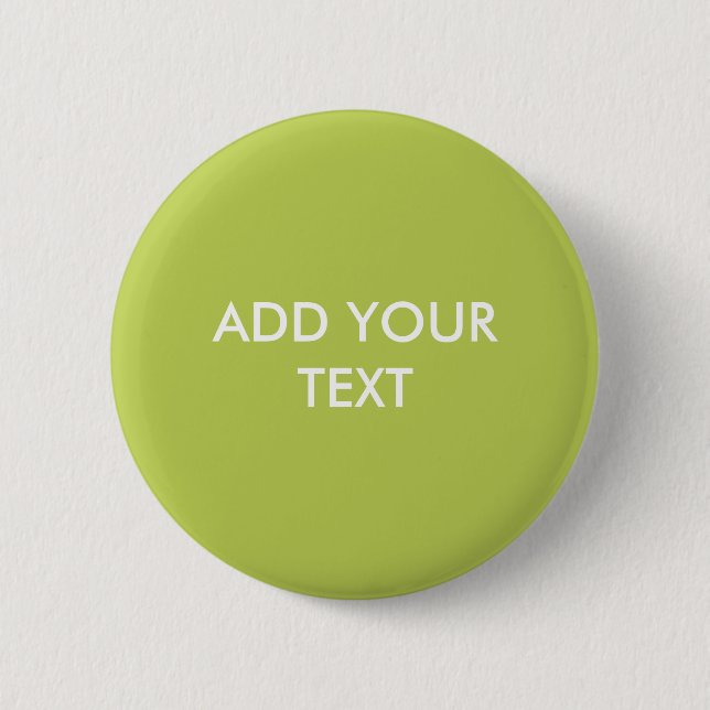Trendy Soft Chartreuse Custom Button (Front)