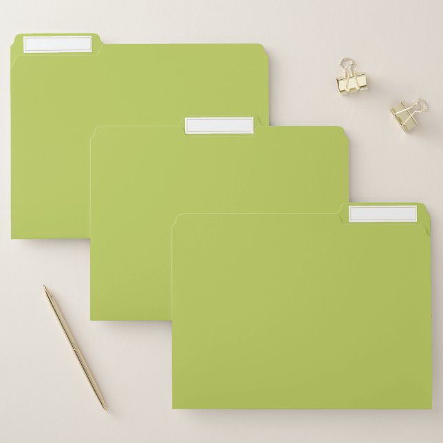 Trendy Soft Chartreuse File Folder (Set)