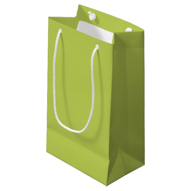 Trendy Soft Chartreuse Gift Bag (Front Angled)