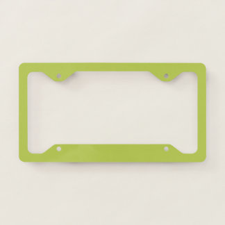 Trendy Soft Chartreuse License Plate Frame