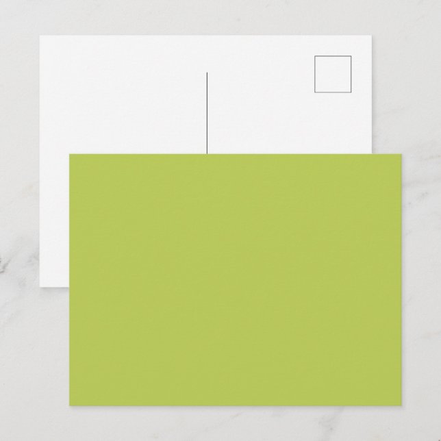 Trendy Soft Chartreuse Postcard (Front/Back)