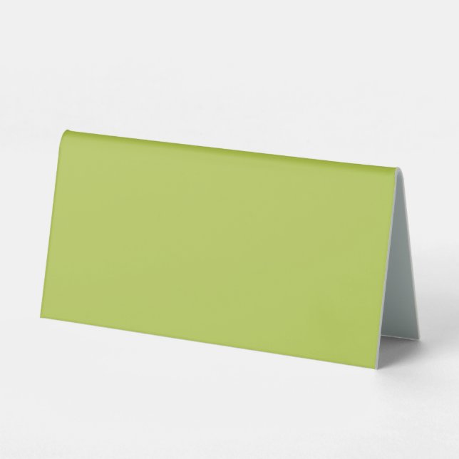Trendy Soft Chartreuse Tabletop Sign -Table Tent (Front)
