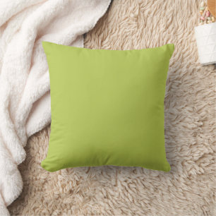 Trendy Soft Chartreuse Throw Pillow