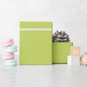 Trendy Soft Chartreuse Wrapping Paper Roll