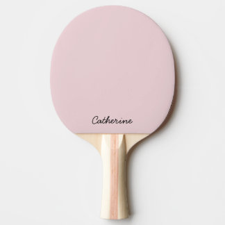 Trendy Soft Pastel Pink Custom Ping Pong Paddle