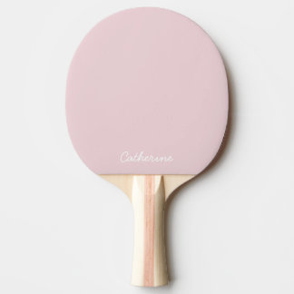 Trendy Soft Pastel Pink Custom Ping Pong Paddle