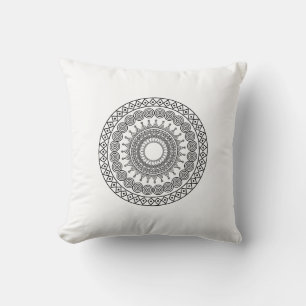 Trendy Southwestern ethnic tribal patte Wrist Throw Pillow
