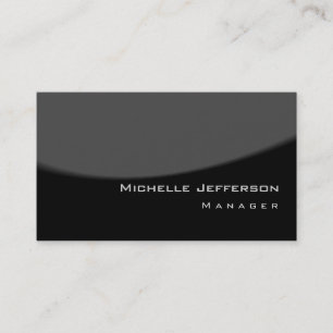 Trendy Spiral Pattern Black Gray Business Card