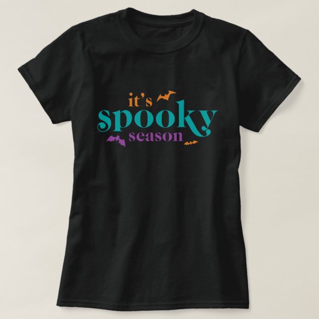Trendy Spooky Season Halloween T-Shirt (Design Front)