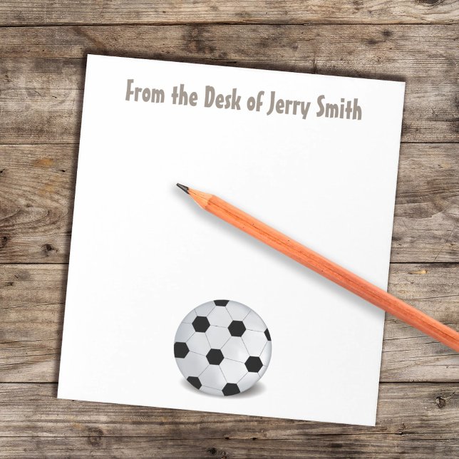 Trendy Sport Soccer Modern Athletic Notepad (Creator Uploaded)
