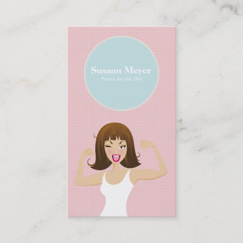 TRENDY SPORTY CUTE GIRLS BUSINESS CARD