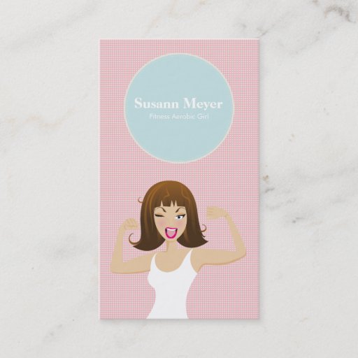 Customizable TRENDY SPORTY CUTE GIRLS BUSINESS CARD