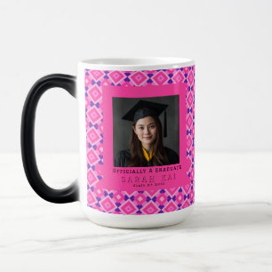 Trendy Square Print Gift For Him Grad Color Morph Mug