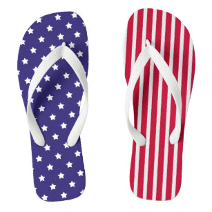 Trendy Star and Stripes American Flag Flip Flop