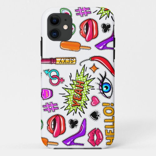 Trendy stickers     iPhone 11 Case