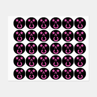 Trendy Stickers in Black