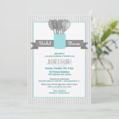 Trendy Stock the Kitchen Bridal Shower Invitations (Standing Front)