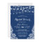 Trendy String Lights Lace Navy Blue Bridal Shower